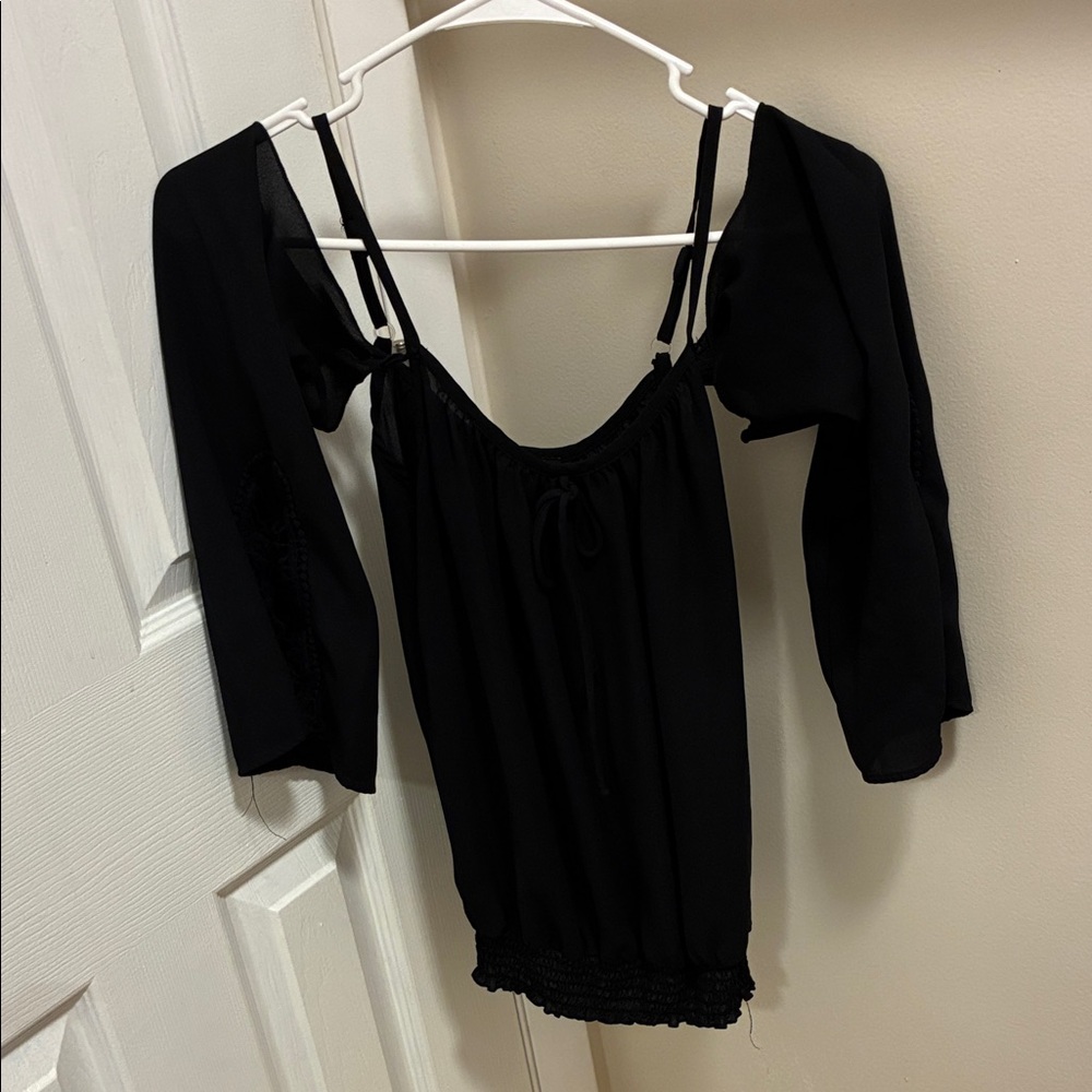 BCX Elegant Black Women's Blouse